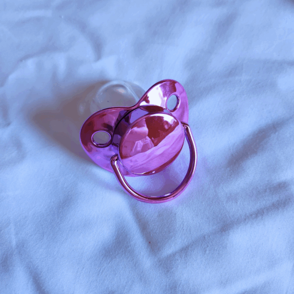 Hot Pink Shiny Small Shield Paci