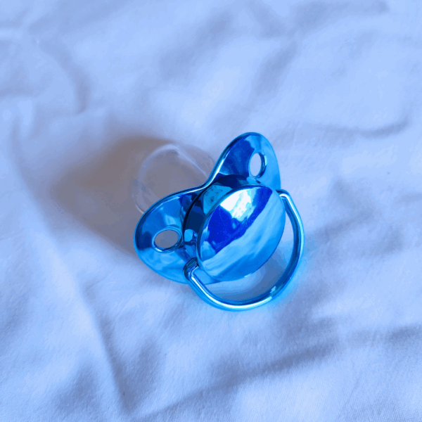 Blue Shiny Small Shield Paci