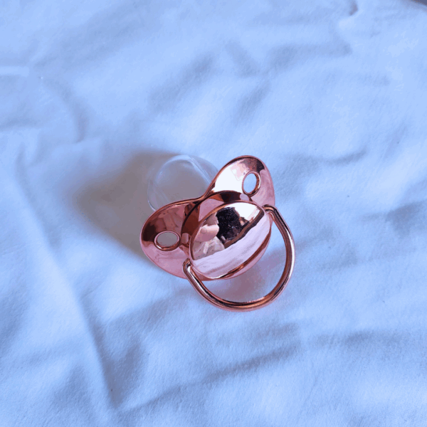 Rose Gold Shiny Small Shield Paci